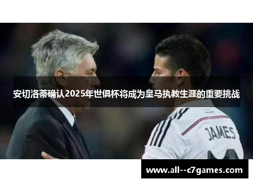 安切洛蒂确认2025年世俱杯将成为皇马执教生涯的重要挑战 安切洛蒂确认2025年世俱杯将成为皇马执教生涯的重要挑战